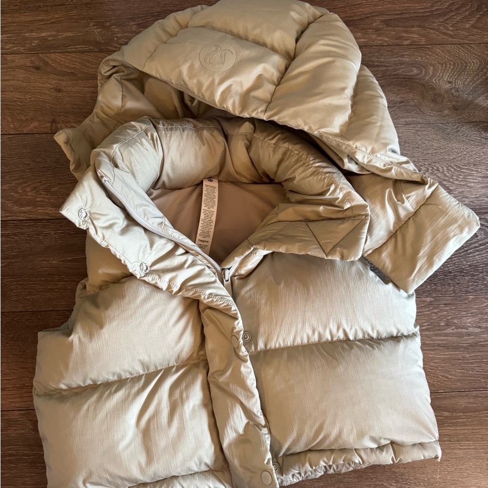 lululemon wunder puff super cropped vest